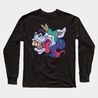 Crazy Pixel Unicorn - low-bit graphics - gift Long Sleeve T-Shirt